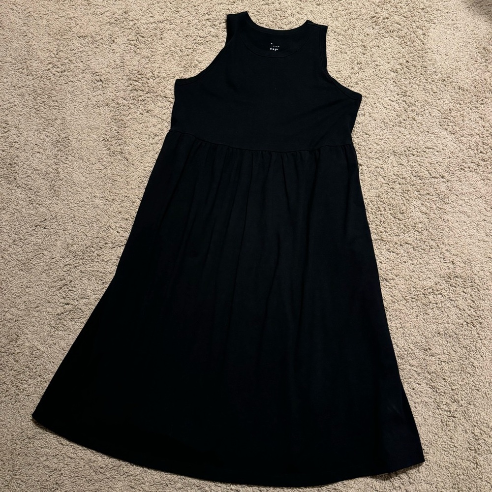 EUC A New Day tiered maxi dress, black, sz XXL